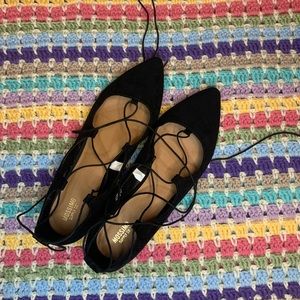 Lace up flats